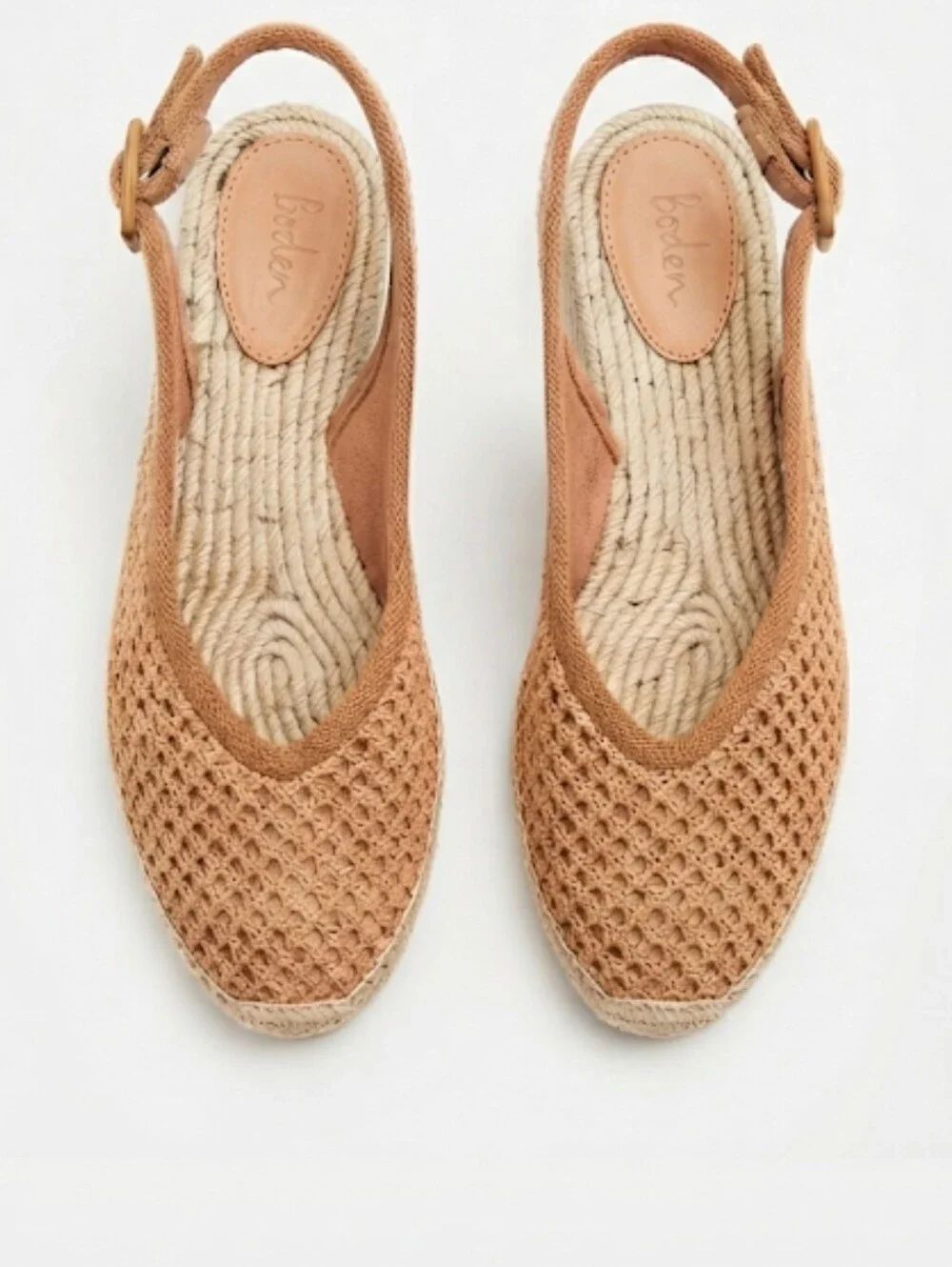 Boden Woven Slingback Espadrille Flat Sandals Size 40 Usa 9 Blush Pink Coastal